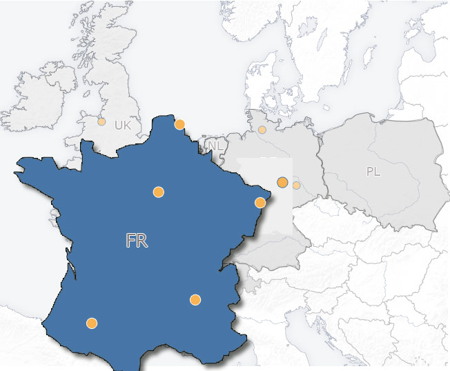Nasze punkty w Francja