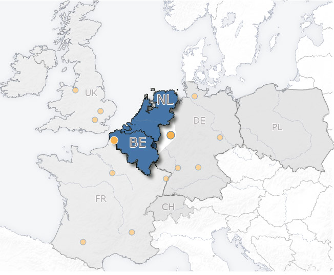 Nasze punkty w Belgia/Holandia